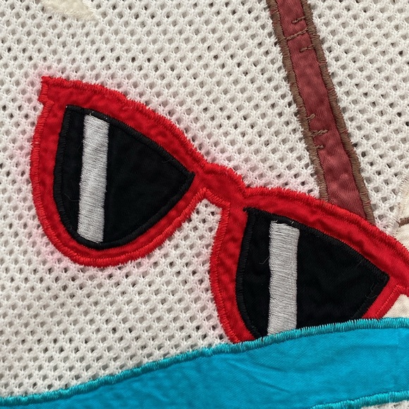 Stephanie Vintage T-shirt Top Ocean Beach Print - Picture 12 of 15